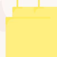Yellow folder with a white background vector