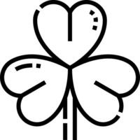A four leaf clover with hearts on it vector