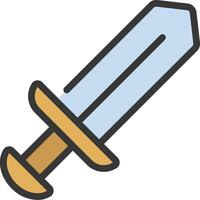 Sword icon illustration vector