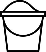 Ice cream bucket icon vector