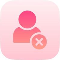 A pink icon with a person and a cross vector
