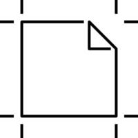 A square with a piece of paper on it vector