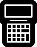 A calculator icon on a white background vector