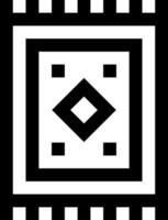 A black and white square with a square pattern vector