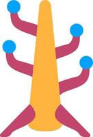 A cartoon of a tree with many branches vector