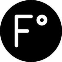 The logo for the f is in a black circle vector