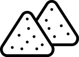 Two triangles with dots on them vector