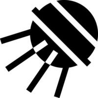 A black and white image of a flying object vector