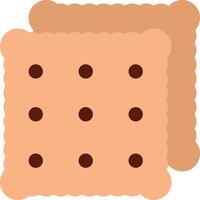 A square of brown and white cookies vector