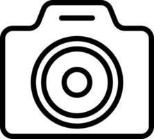 A camera icon on a white background vector