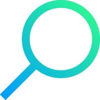 A magnifying glass icon on a white background vector
