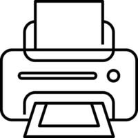 Printer icon on white background vector