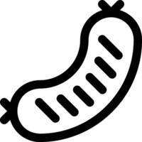 A sausage icon on a white background vector