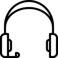 A headset icon on a white background vector