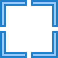 A square frame with blue lines on it vector