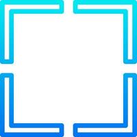 A blue and white square with a blue border vector