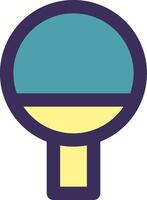 A ping pong ball icon on a white background vector