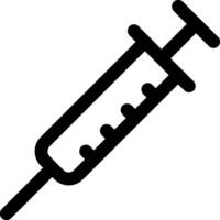 A syringe with a needle on it vector