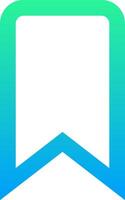 The book icon with a blue and green background vector