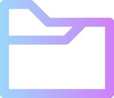 A folder icon with a purple and blue background vector