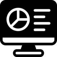 A computer monitor with a clock on it vector