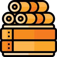 Stack of books icon vector