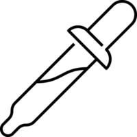 A syringe with a needle on it vector