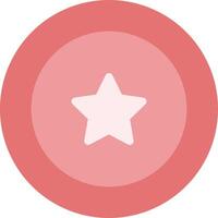 A pink star icon on a white background vector