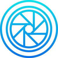 The logo for the camera lens vector