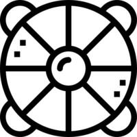 A black and white image of a fan vector