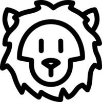 A lion head with a smiley face vector