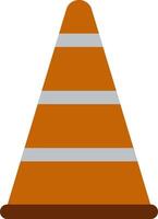 A traffic cone on a white background vector