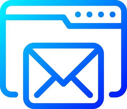 Email icon with envelope vector