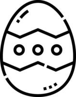 Easter egg icon vector