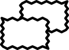 Two squares with black lines on them vector