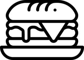 A hamburger icon on a white background vector