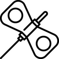 A black and white drawing of a butterfly vector