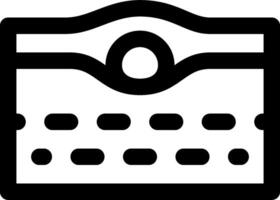 A black and white icon of a wallet vector