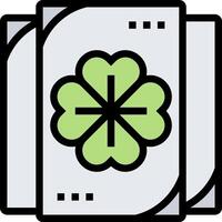 A four leaf clover icon on a white background vector