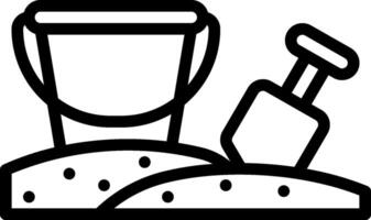 A black and white image of a shovel and shovel vector