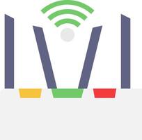 A wifi symbol with three different colors vector