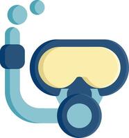 A diving mask and goggles on a white background vector
