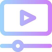 A player icon with a purple and blue background vector