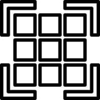 A square with squares inside it vector
