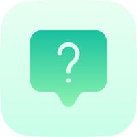 Question mark icon vector