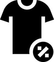 A black t - shirt with a check mark vector