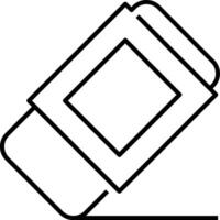 A black and white outline of a phone vector