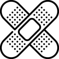 A bandage icon on a white background vector