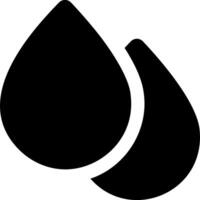 A black and white drop icon vector