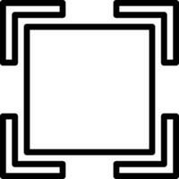 A square with four squares in it vector